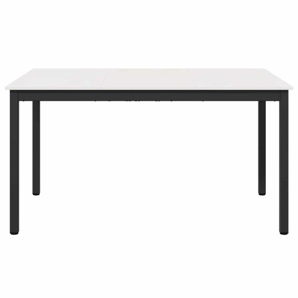 Esstisch Weiß 150 x 90 x 75 cm Massives Kiefernholz