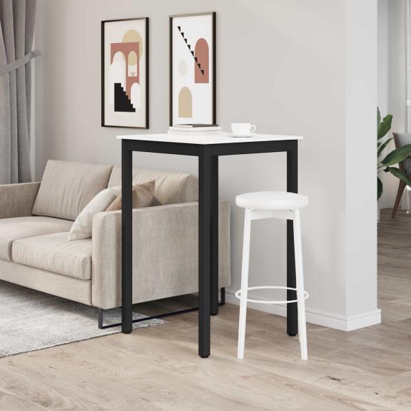 Bartisch Weiß 70 x 70 x 105 cm Massives Kiefernholz
