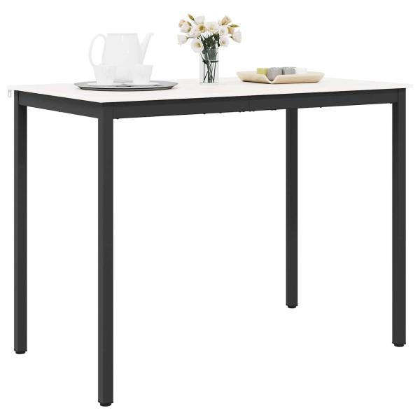Bartisch Weiß 140 x 80 x 105 cm Massives Kiefernholz