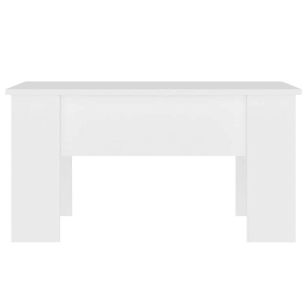 Couchtisch Weiß 79x49x41 cm Holzwerkstoff