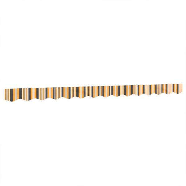 Markisenvolant Gelb und Grau Gestreift 350 cm