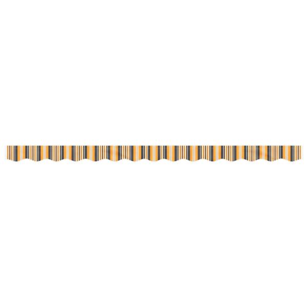 Markisenvolant Gelb und Grau Gestreift 350 cm