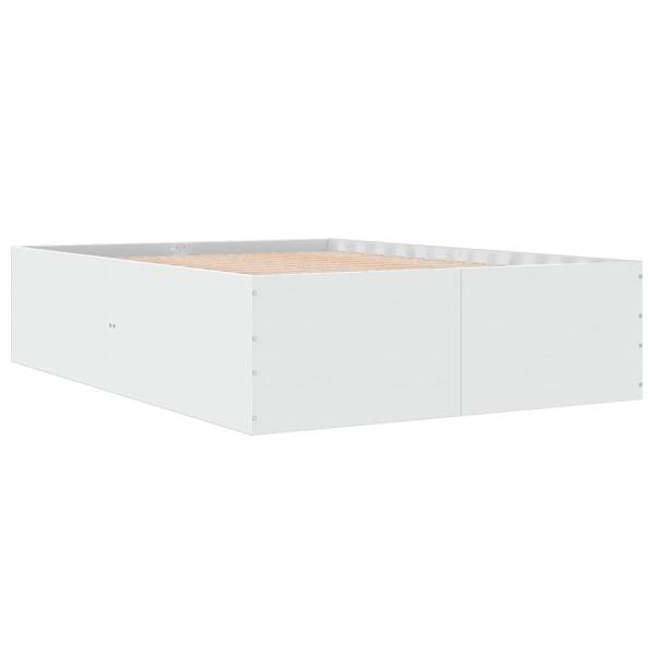 Bettgestell Weiß 120x200 cm Holzwerkstoff