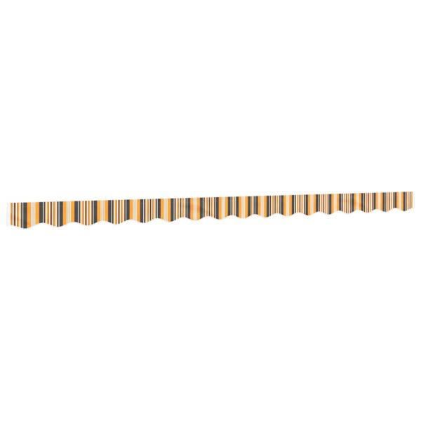 Markisenvolant Gelb und Grau Gestreift 400 cm