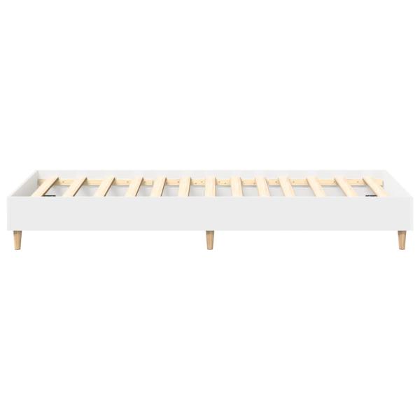 Bettgestell ohne Matratze Weiß 100x200 cm Holzwerkstoff