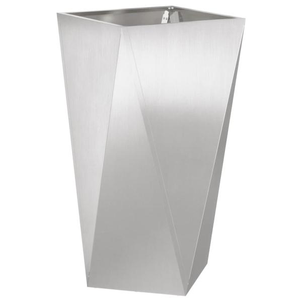 Pflanzkübel 2 Stk. Silber 40 x 40 x 75 cm Edelstahl