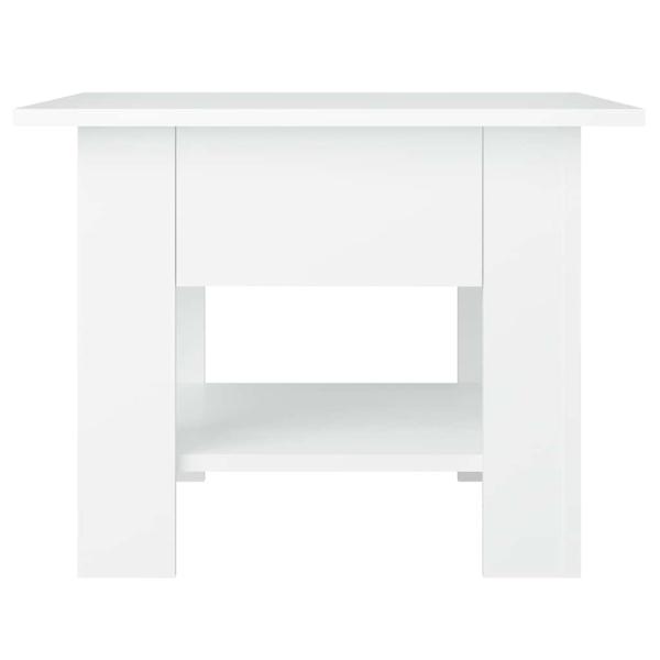 Couchtisch Weiß 55x55x42 cm Holzwerkstoff