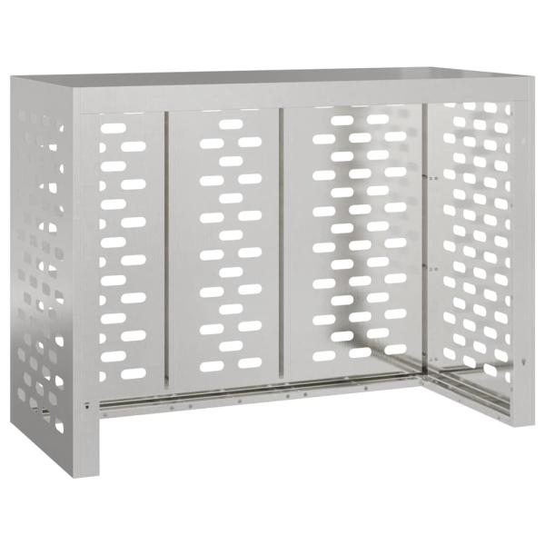 Klimaanlagenabdeckung Silber 110 x 50 x 80 cm Verzinkter Stahl