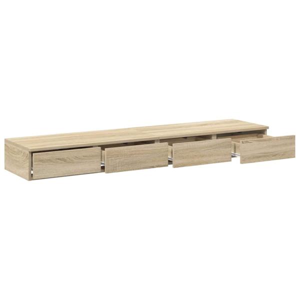 Bettschubladen Sonoma-Eiche 135 x 36,5 x 16,5 cm Holzwerkstoff