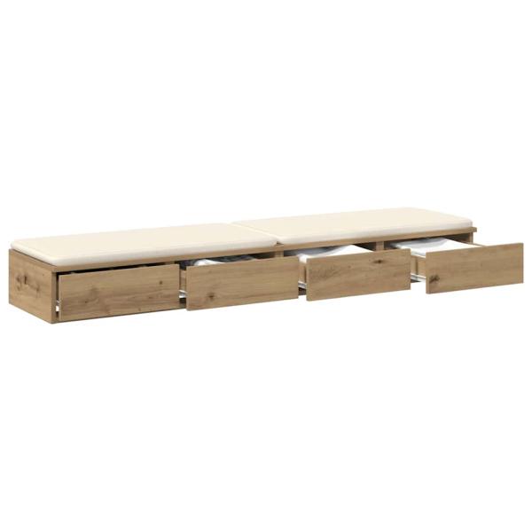 Bettschubladen Artisan-Eiche 135 x 36,5 x 16,5 cm Holzwerkstoff