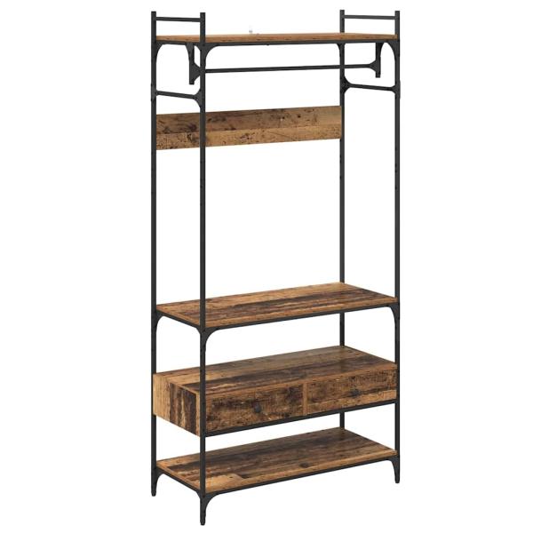 Kleiderschrank Altholz 89 x 39 x 184.5 cm Holzwerkstoff
