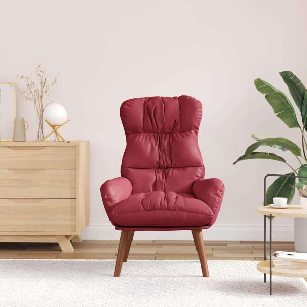 Sessel Weinrot 69 x 74 x 93 cm Kunstleder