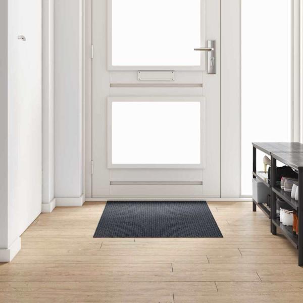 ARDEBO.de - Teppichläufer Anthrazit 80 x 150 cm Stoff