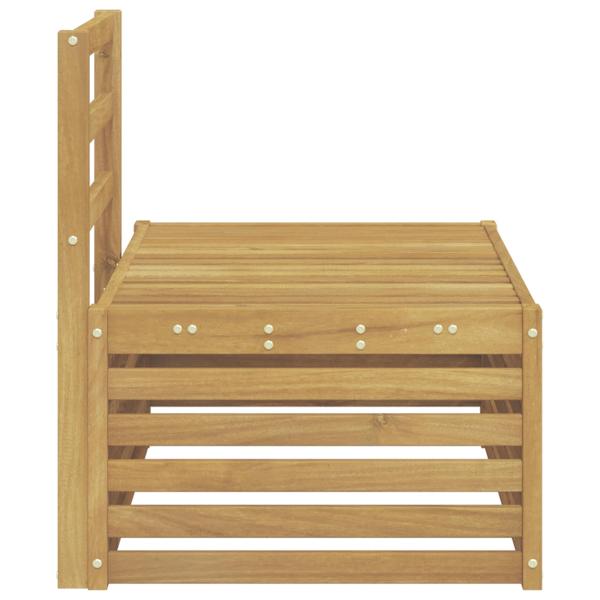 Outdoor-Sofagarnitur Weiß 91 x 63 x 73 cm Massivholz Akazie