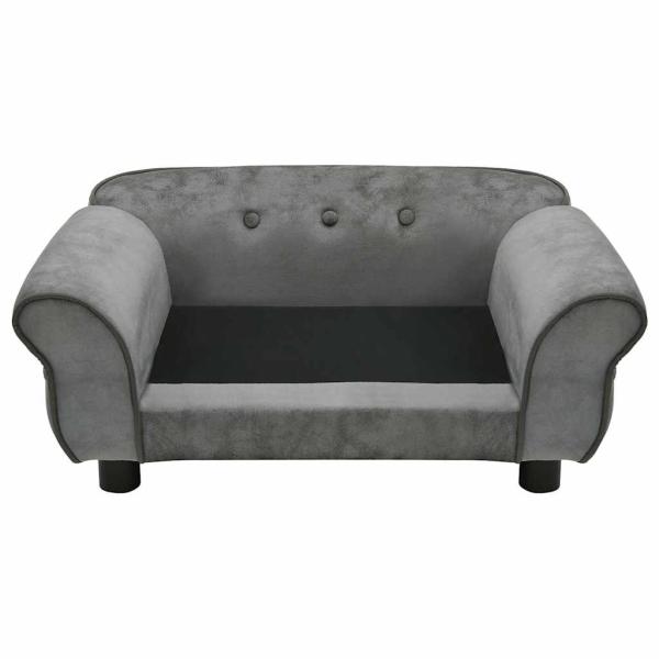 Hundesofa Dunkelgrau 72x45x30 cm Plüsch