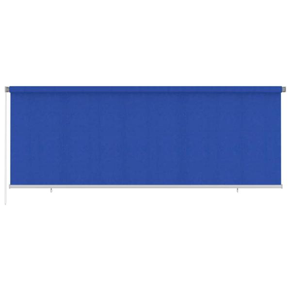 ARDEBO.de - Außenrollo 405 (B)x140 (H) cm Blau HDPE