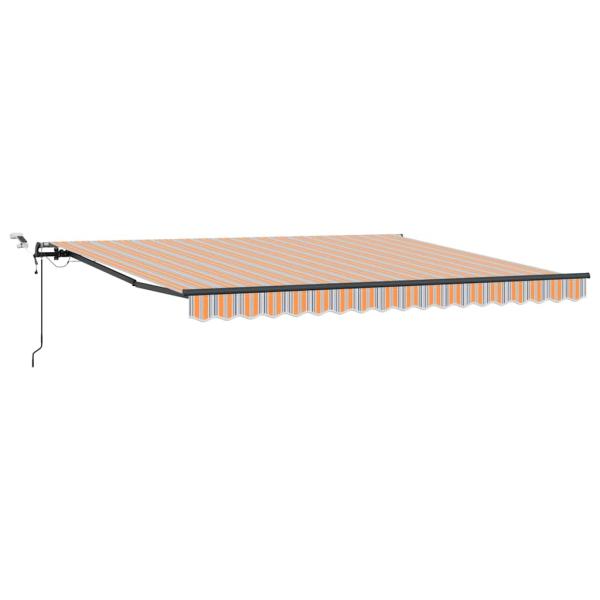 Ausziehbare Markise Mehrfarbig 400 x 350 cm Polyester