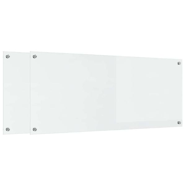 Küchenrückwand 2 stk. Transparent 120 x 50 cm Gehärtetes Glas