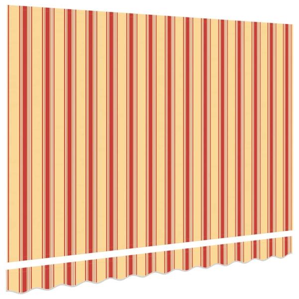 Ersatzbespannung für Markise 3,5x2 m Gelb & Orange Gestreift