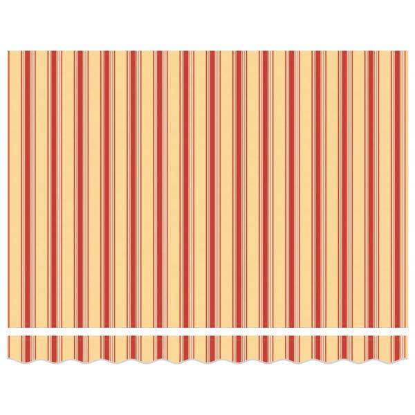 Ersatzbespannung für Markise 3,5x2 m Gelb & Orange Gestreift