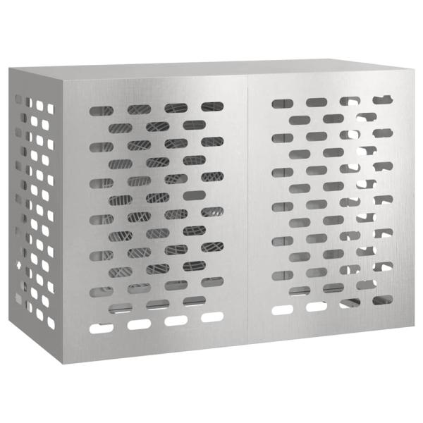 Klimaanlagenabdeckung Silber 100 x 50 x 70 cm Edelstahl