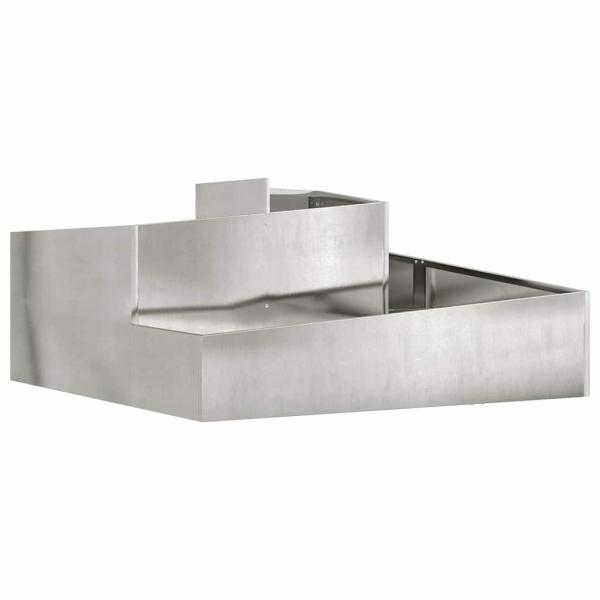Garten-Pflanzgefäß Silber 100 x 100 x 50 cm Edelstahl