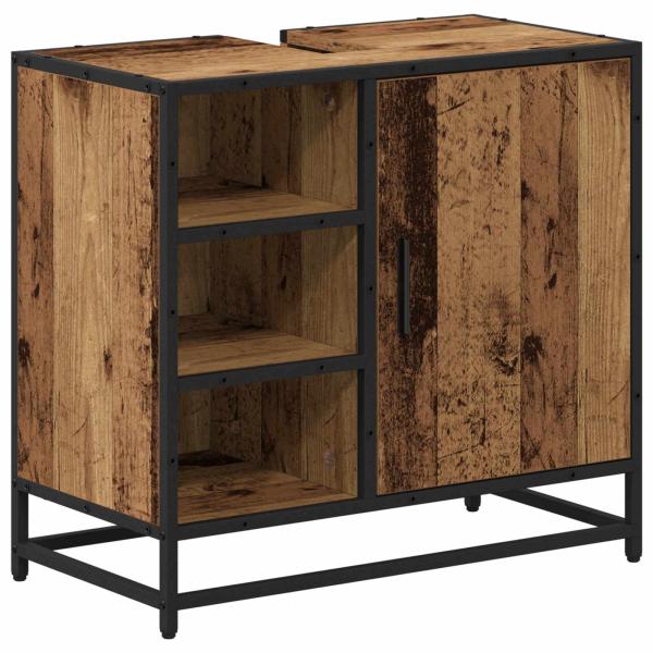 Badezimmerschrank Altholz 65 x 33 x 60 cm Holzwerkstoff