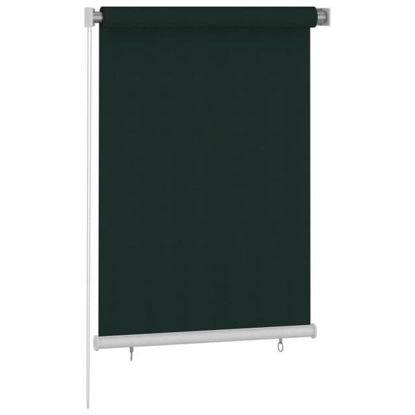 Außenrollo 105 (B)x140 (H) cm Dunkelgrün HDPE