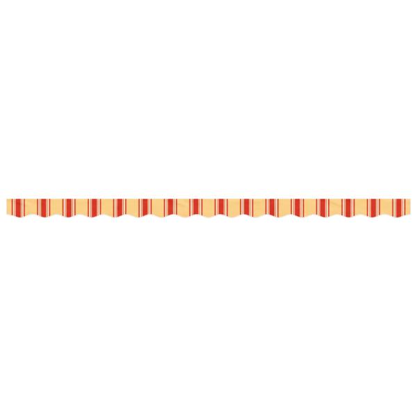 Markisenvolant Gelb und Orange Gestreift 400 cm
