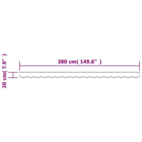 Markisenvolant Mehrfarbig Gestreift 400 cm