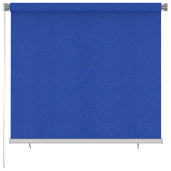 ARDEBO.de - Außenrollo 165 (B)x140 (H) cm Blau HDPE