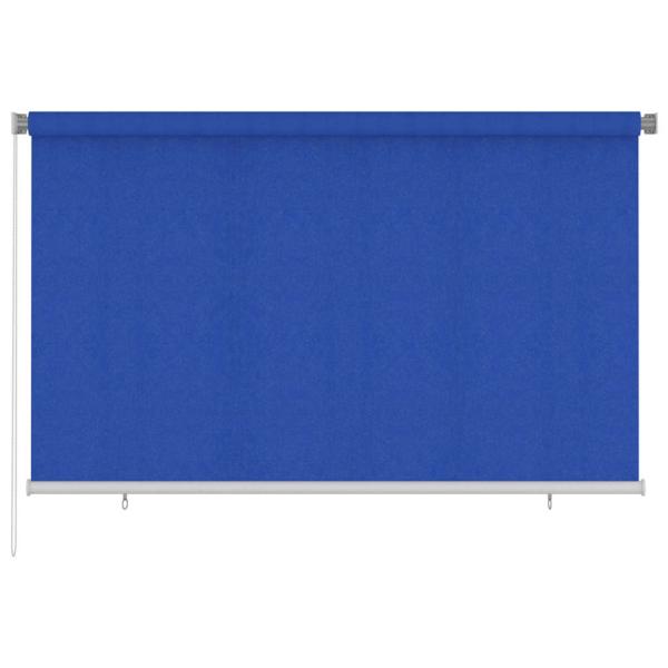 ARDEBO.de - Außenrollo 245 (B)x140 (H) cm Blau HDPE