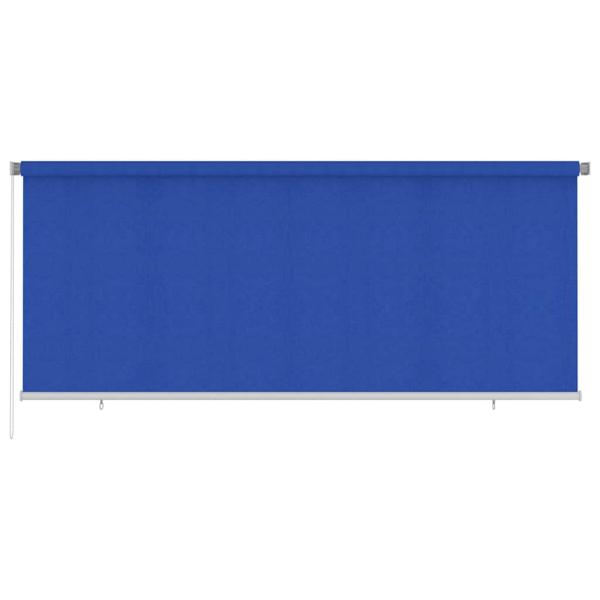ARDEBO.de - Außenrollo 355 (B)x140 (H) cm Blau HDPE