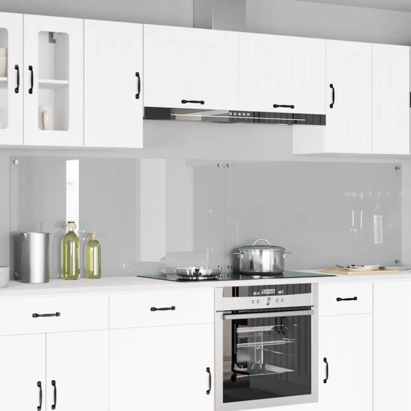 ARDEBO.de - Küchenrückwand 2 stk. Transparent 120 x 60 cm Gehärtetes Glas