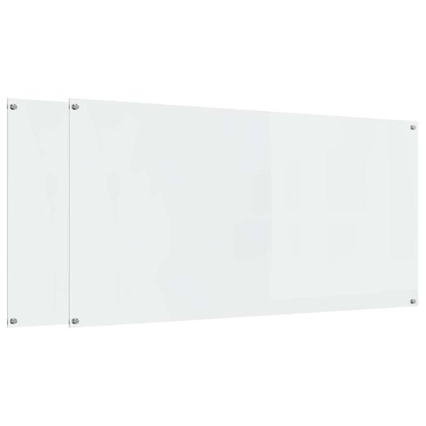 Küchenrückwand 2 stk. Transparent 120 x 60 cm Gehärtetes Glas