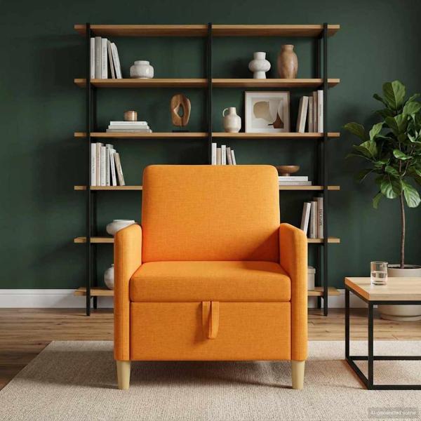 Sofa mit Stauraum Dunkelgelb 72 x 78 x 87 cm Polyester
