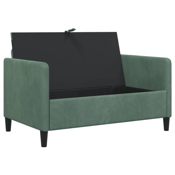 Sofa mit Stauraum Meergrün 122 x 78 x 87 cm Polyester