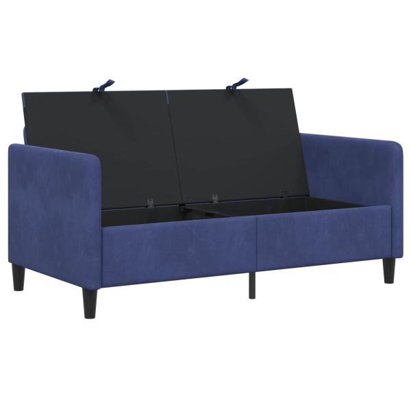 Sofa mit Stauraum Polizeiblau 152 x 78 x 87 cm Polyester
