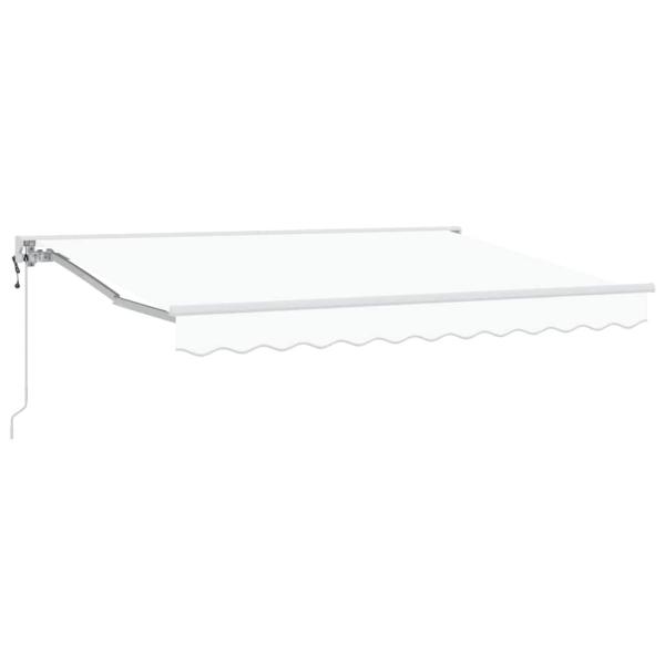 ARDEBO.de - Markisenrahmen Weiß 300 x 200 cm Polyester mit PU-Beschichtung