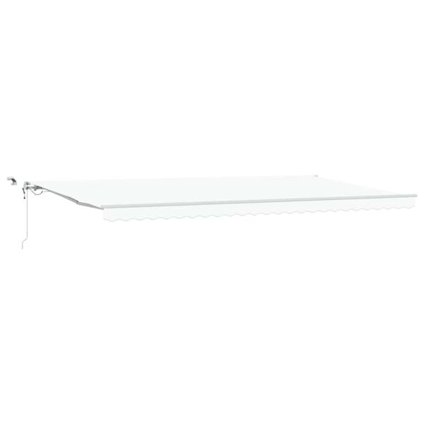 ARDEBO.de - Markisenstoff Weiß 600 x 350 cm Polyester
