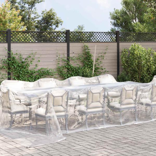ARDEBO.de - Abdeckplane 140 gsm Transparent 7 x 4 m PE