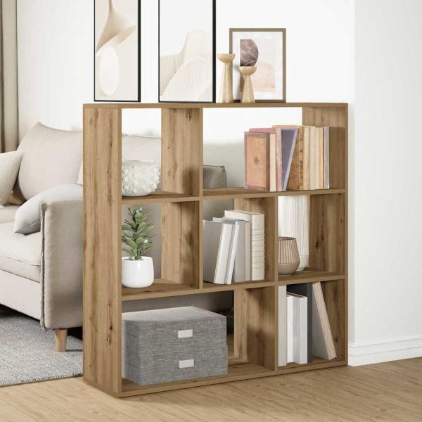 Raumteiler-B?cherregal Artisan-Eiche 102x29x103,5 cm