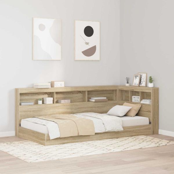 ARDEBO.de - Aufbewahrungskopfteil Sonoma-Eiche 100 cm Holzwerkstoff