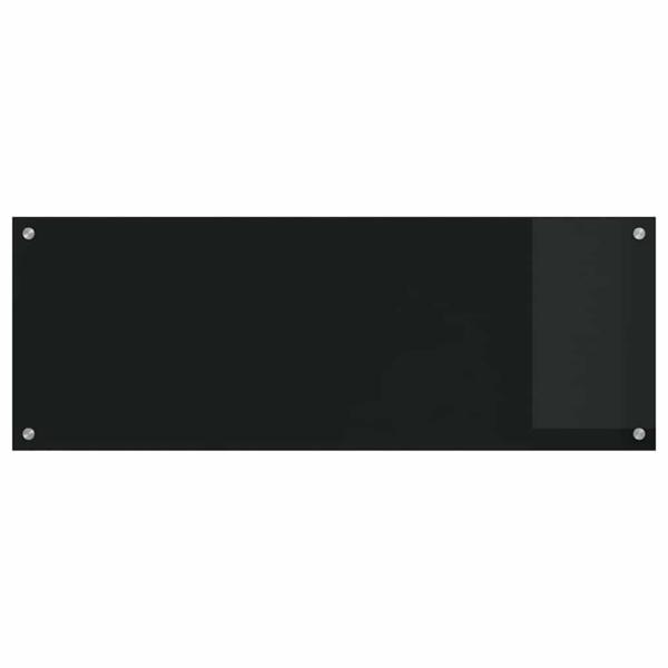 Küchenrückwand 2 stk. Schwarz 110 x 40 cm Gehärtetes Glas