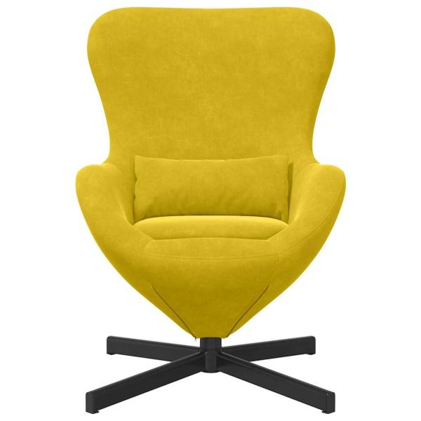 Eiersessel Gelb 63 x 73 x 90 cm Samt