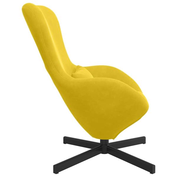 Eiersessel Gelb 63 x 73 x 90 cm Samt