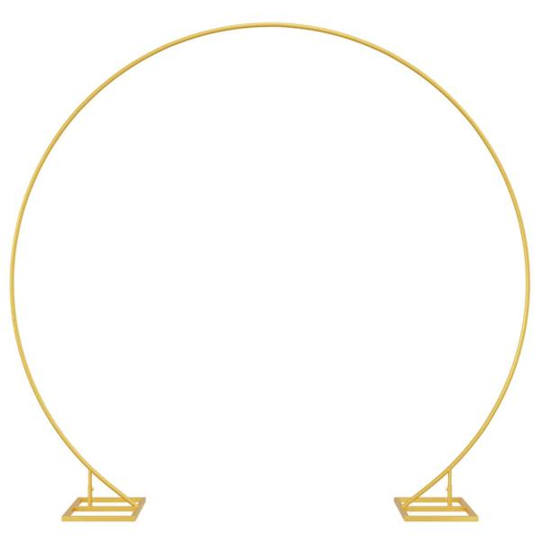 Einzelner Hochzeitsbogen Gold 220 x 45 x 200 cm Stahl