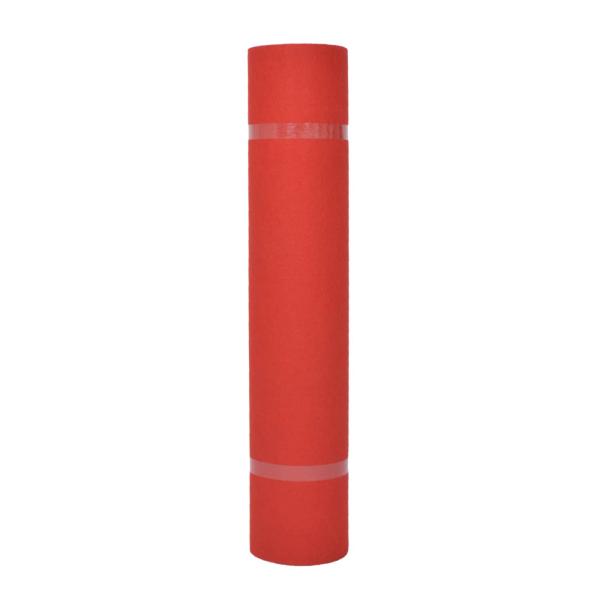 ARDEBO.de - Teppich Uni Rot 1 x 24 m Stoff