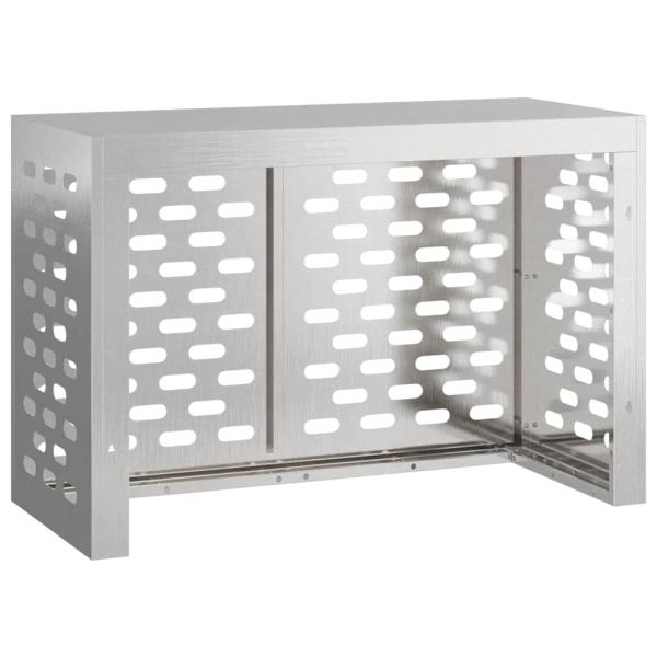 Klimaanlagenabdeckung Silber 90 x 40 x 60 cm Edelstahl
