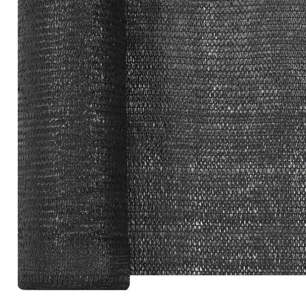 Zaunblende Schwarz 3,6x10 m HDPE 195 g/m²